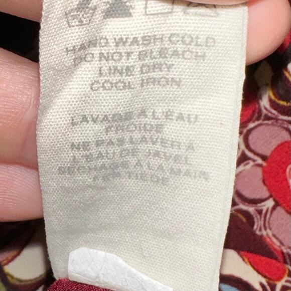 Fossil Floral Mandala Motif Shift Mini Dress Size Small - Picture 7 of 12